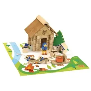 Jeujura Jeu De Construction La Maison Du Musher - 50 Pieces pas cher