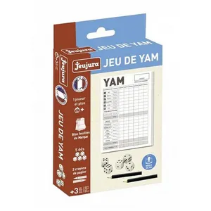 Comparateur de prix : JEUJURA - 8453 - Jeu DE Yam - pour Partager en Famille ou Entre Amis Le Plaisir du Jeu - À partir de 3 Ans