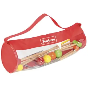 Comparateur de prix : Jeujura Jeu D'exterieur Croquet En Bois - Sac De Transport