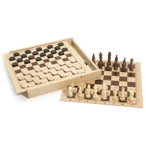 JEUJURA Coffret Dames - Echecs pas cher