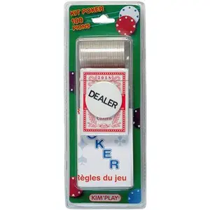 Comparateur de prix : Cofalu Kim'Play - Kim'Play Super kit Poker 100 jetons 4 G