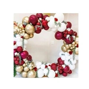 EURO MEGA Guirlande Ballon Rouge Bordeaux Or Blanc Arche Ballon Bourgogne Rouge Or Blanc pour Fete Anniversaire Mariage Nouvel An Décoration pas cher