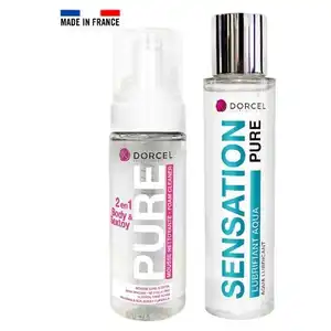 Pack lubrifiant à base d'eau neutre et nettoyant sextoy Dorcel pas cher