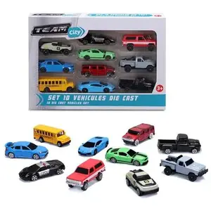 Set 10 Vehicules Die Cast Pour Enfant