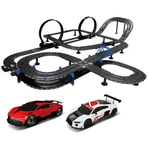 Circuit double looping Bugatti vs Audi - 13,5 mètres - Team City pas cher