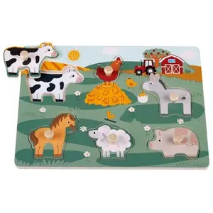 Puzzle Animaux De La Ferme En Bois pas cher