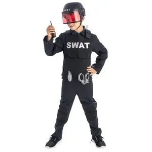 Deguisement Agent Du Swat Taille 8-10 Ans Pour Enfant