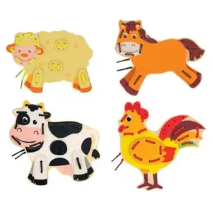 Animaux En Bois A Lacer pas cher