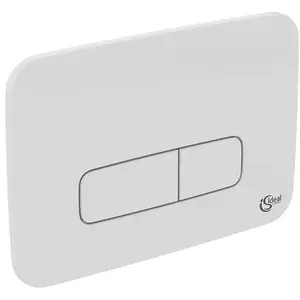 Comparateur de prix : IDEAL-STANDARD - Plaque de commande ronde Oleas , double flux, mécanique, Blanche