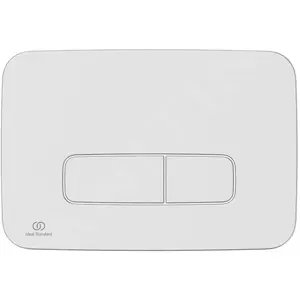 Ideal Standard R0123JG Oleas Plaque de Chasse d'eau, Chromé Mat, Meccanica pas cher