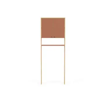 DEMEYERE Colonne WC - Meuble dessus WC 2 portes 1 tablette abricot Elisa - Abricot pas cher
