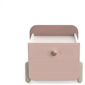 Habitat et Jardin Miroytengo - Table de chevet enfant 'Jade' - 1 tiroir - Rose pas cher