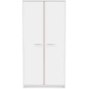 Comparateur de prix : Armoire 2 portes Demeyere Reverso Blanc 88,3x180,9x50 cm 289205