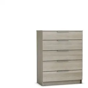 Demeyere Commode 5 tiroirs SPACE coloris chêne shannon pas cher