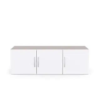 Surmeuble 3 portes NANO coloris chêne et blanc pas cher