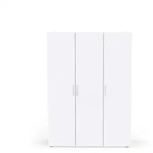 Armoire 3 portes NANO coloris chêne et blanc pas cher