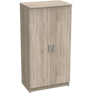 Comparateur de prix : Demeyere Armoire chaussures 2 portes BOX chêne brossé/blanc Taille Unique