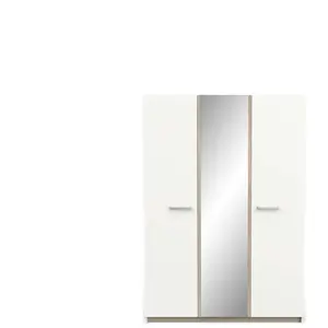 Armoire 3 portes WATSON coloris kronberg/blanc pas cher