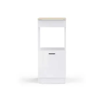 CBA Meuble 1/2 colonne de four 60 cm BIANCO pas cher