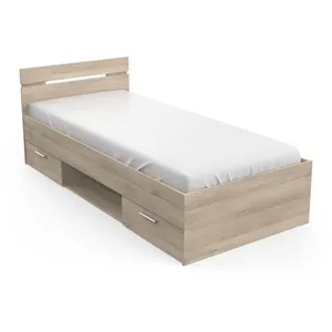 Demeyere Calicosy - Lit 90X200 cm 2 tiroirs et 1 niche L204,3 cm - michigan