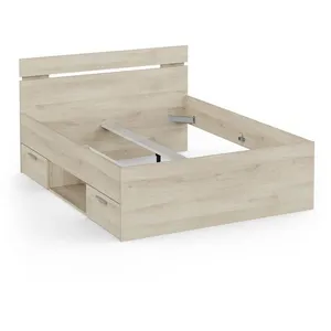 Comparateur de prix : DEMEYERE Lit Double en bois "Michigan" - 160 x 200 cm - Marron