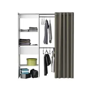 Habitat et Jardin Kit placard extensible "Chicago" - 168.2 x 187 x 50 cm - Blanc perle pas cher