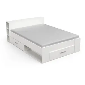 Comparateur de prix : DEMEYERE Oxygène Lit adulte contemporain blanc mat - l 140 x L 190 cm