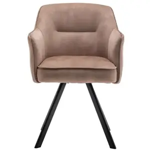 Calicosy Chaise en tissu DALI W coloris marron pas cher