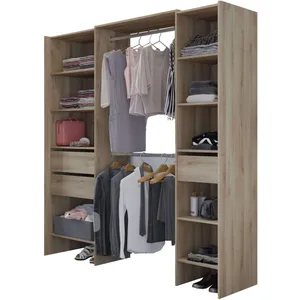 Demeyere Armoire mimi 7 étagères, 3 tiroirs et 2 tringles-chêne kronberg pas cher