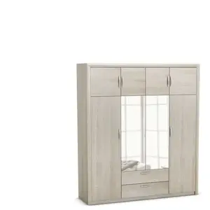 Armoire 8 portes PLUTON coloris chêne pas cher