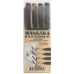 Kuretake Feutre Mangaka Pochette Noir et SépiaVendu parscrapmalin