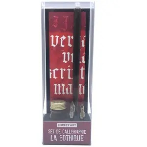 Set de calligraphie porte-plume + 4 plumes écriture gothique CORECT'ART pas cher