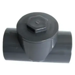 Interplast - ø50 Clapet à battant Pvc évacuationVendu parcdiscount