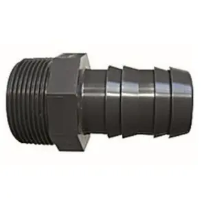 Raccord cannelé - INTERPLAST - 1 pouce 1/2 - Male à visser - 38 mm pas cher
