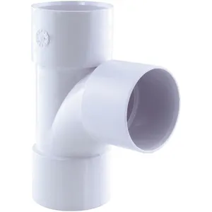 Fitt Interplast - té pied de biche pvc 87° ff ø 40 blanc