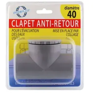 INTERPLAST Clapet anti-retour diam.40 pas cher