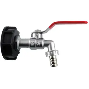 INTERPLAST robinet laiton chromé pour cuve IBC sortie 20x27Vendu parcdiscount