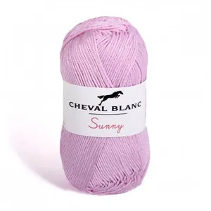 Pelote de coton à tricoter SUNNY UNI - Cheval blanc - PPSC 256 Violet ...