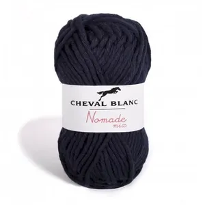 Pelote de coton à tricoter NOMADE MIX - Cheval Blanc 094 Bleu - 094 Bl...