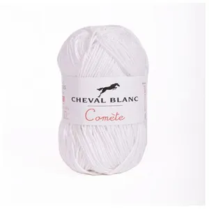 Non communiqué Pelote de coton Comète - Cheval Blanc(...) - 011 Blanc pas cher