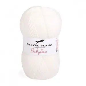 Laine à tricoter BABYLUX de Cheval Blanc(...) - Ecru (016 - NATUREL) pas cher