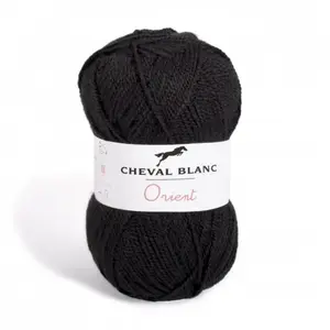 Fil à tricoter ORIENT - Cheval Blanc(...) - 12 Noir