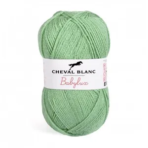 Pelote de laine - CHEVAL BLANC - BABYLUX - Vert d'eau - 100% acrylique... pas cher