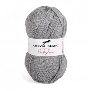 Laine à tricoter BABYLUX de Cheval Blanc(...) - Gris (058 - FLANELLE) pas cher