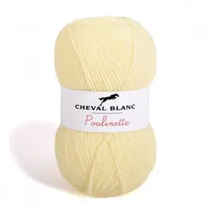 Pelote de laine à tricoter POULINETTE - Cheval Blanc(...) - 288 Jaune