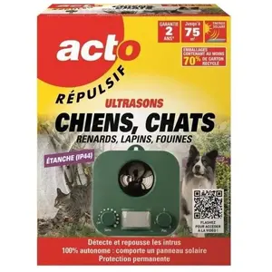 Comparateur de prix : Retro - acto - Acto repulsif ultrason chiens chats photovoltaique