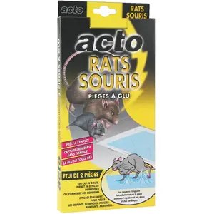 Pieges à glue rats et souris Ferox - 2 piègesVendu parrakuten