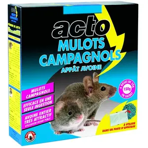 Acto Raticide ACTO mulots campagnols appât avoine 150g pas cher
