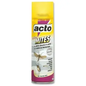 Comparateur de prix : Aérosol anti-mites spécail textiles - 300 ml - acto