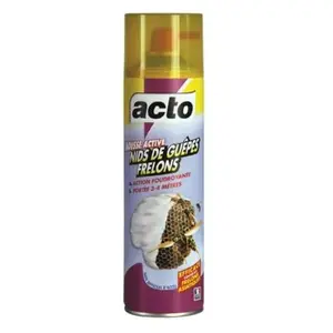 ACTO | AÉROSOL MOUSSE ACTIVE NIDS DE GUÊPES   FRELONS | GUEP16Vendu parcdiscount